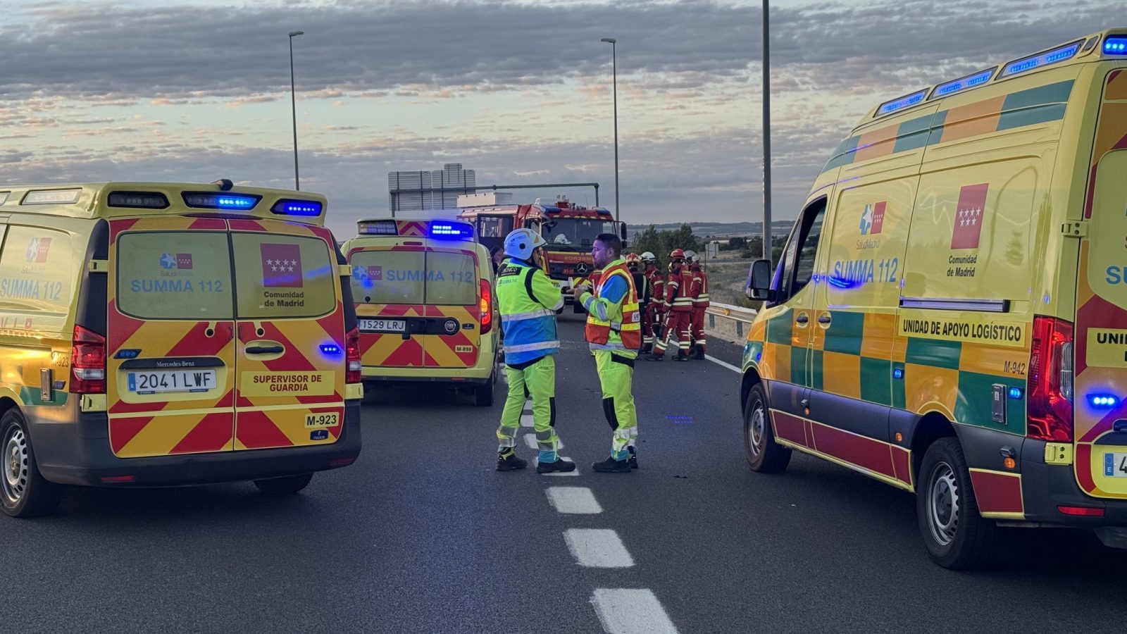 Trasladado en estado grave al Hospital de La Paz tras un choque en la A-2 Trasladado en estado grave al Hospital de La Paz tras un choque en la A-2