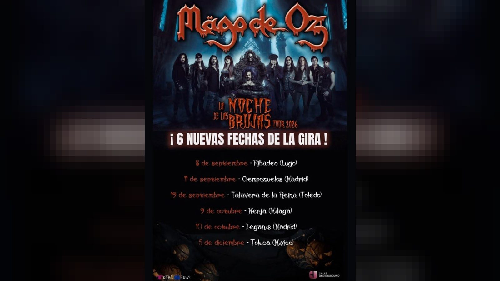 Mägo de Oz toca en Leganés para las Fiestas de San Nicasio Mägo de Oz toca en Leganés para las Fiestas de San Nicasio