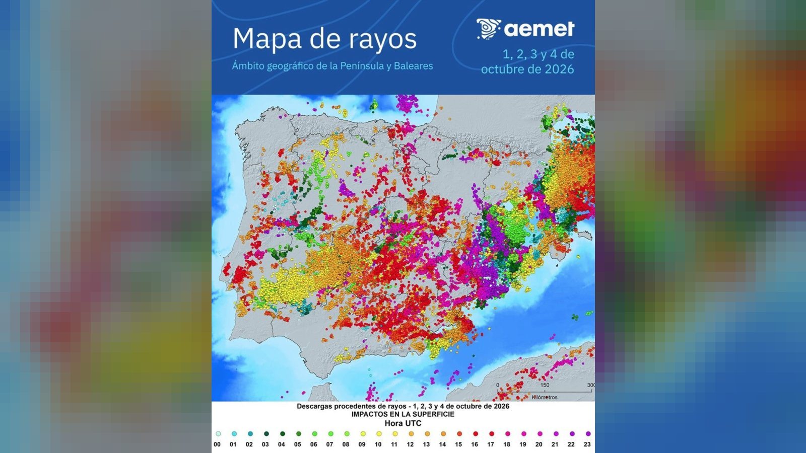 España registró 83.230 descargas eléctricas en un día España registró 83.230 descargas eléctricas en un día