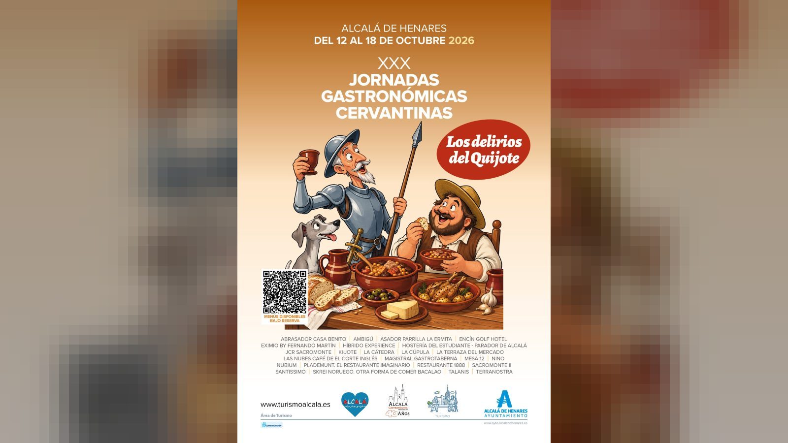 Alcalá reúne a cerca de 30 establecimientos en las XXX Jornadas Gastronómicas Cervantinas Alcalá reúne a cerca de 30 establecimientos en las XXX Jornadas Gastronómicas Cervantinas