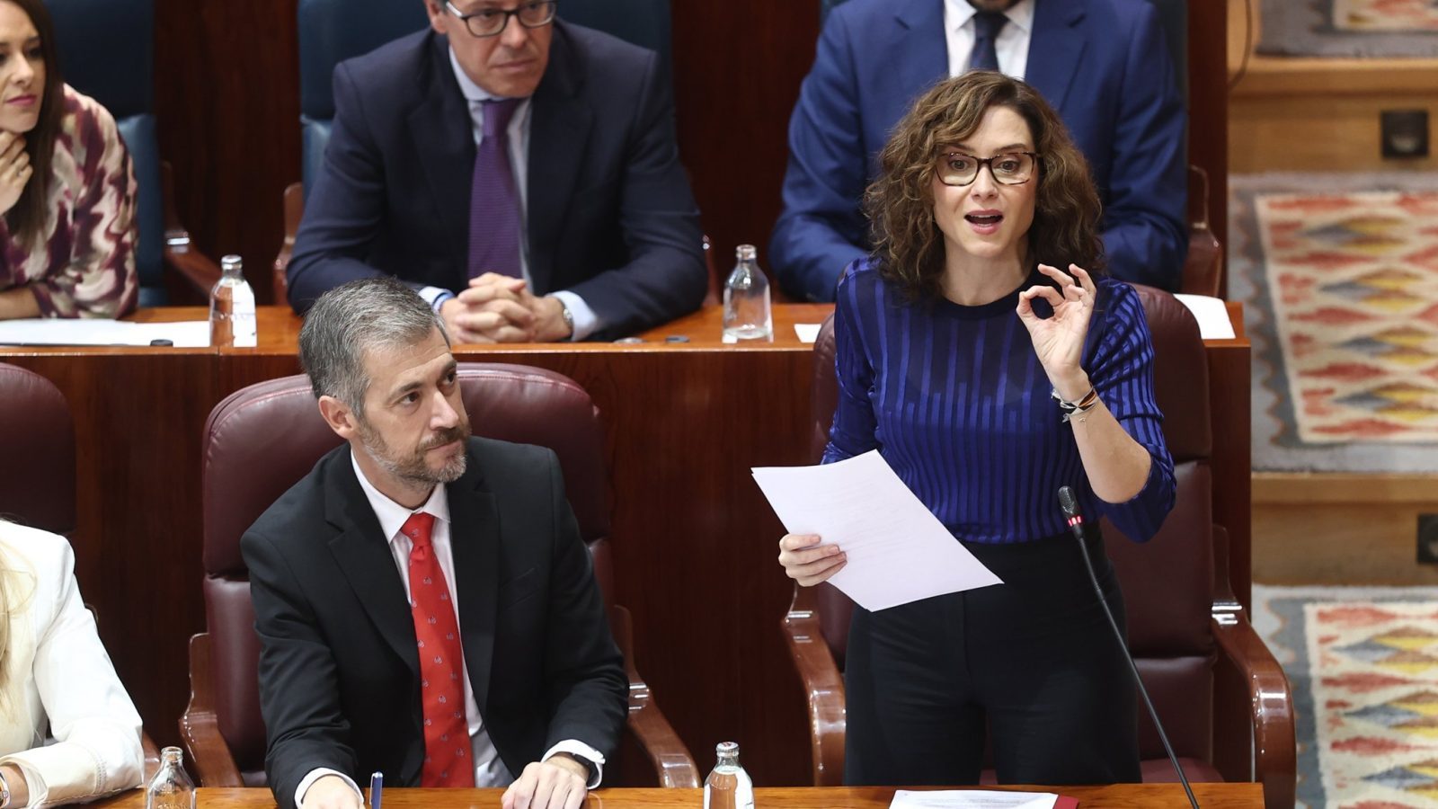 Ayuso dice que no se va a callar ante quien se manifiesta de forma "fascista" Ayuso dice que no se va a callar ante quien se manifiesta de forma "fascista"