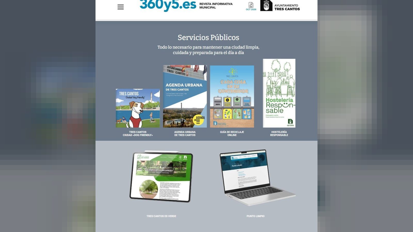 Tres Cantos crea un portal digital para sus servicios municipales