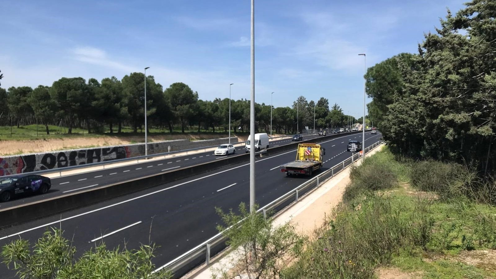 Comienza la reconstrucción de la pasarela de la M-500 Comienza la reconstrucción de la pasarela de la M-500