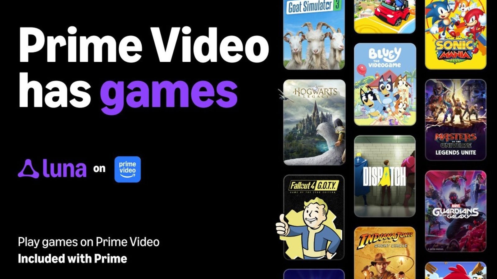 Los juegos Amazon Luna llegan a Prime Video