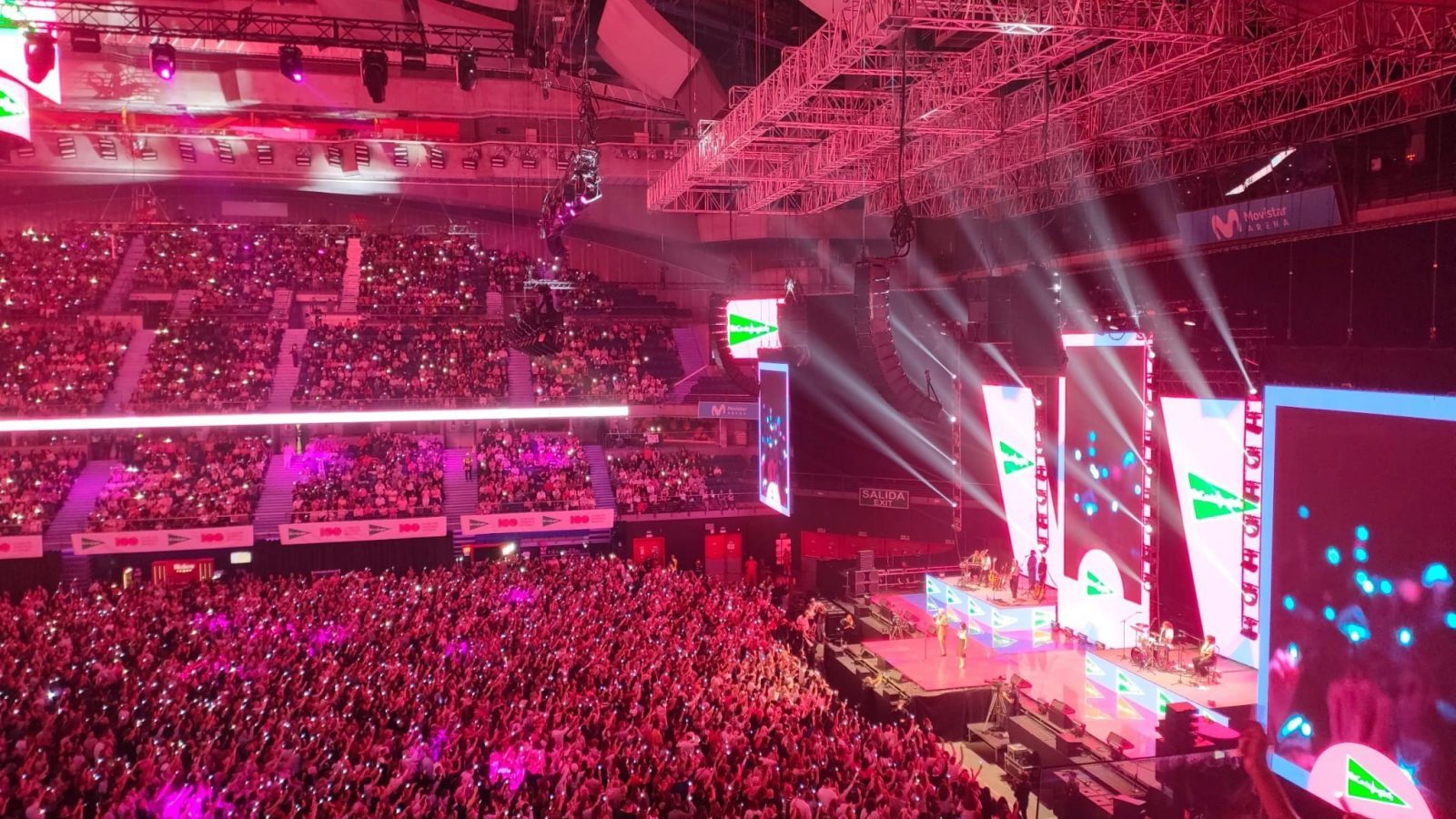 El Movistar Arena se tiñe de rosa contra el cáncer de mama El Movistar Arena se tiñe de rosa contra el cáncer de mama