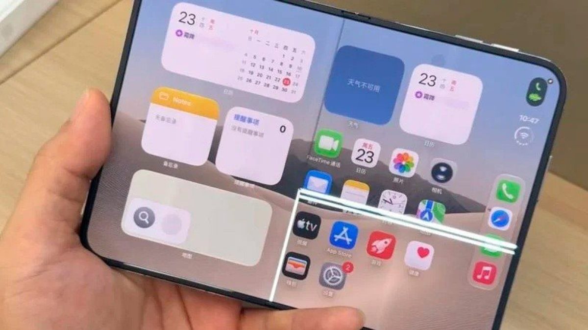 Denuncian grietas en la pantalla interior del iPhone Duo