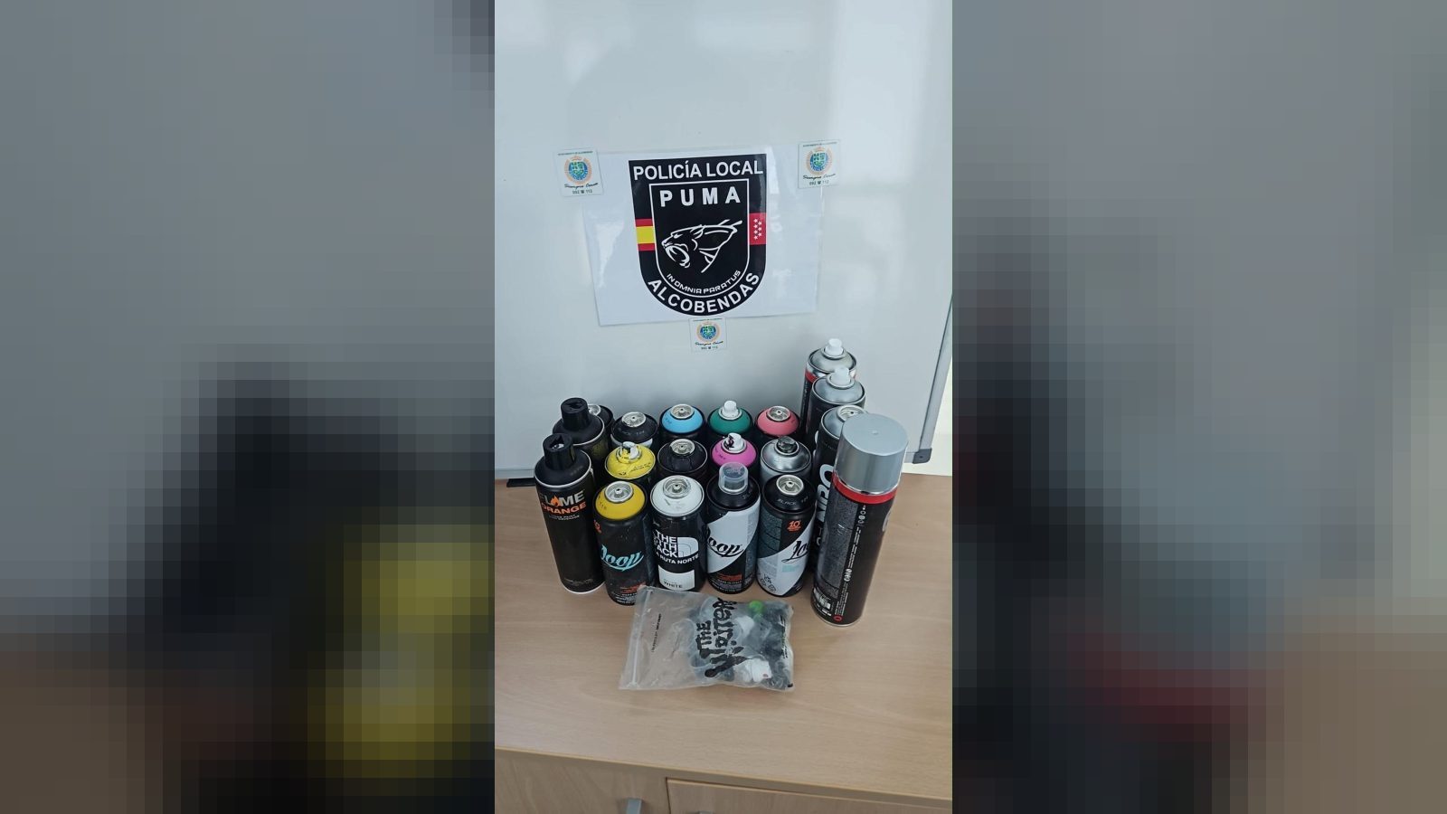 El Ayuntamiento de Alcobendas refuerza la vigilancia y localiza a ocho autores de pintadas El Ayuntamiento de Alcobendas refuerza la vigilancia y localiza a ocho autores de pintadas