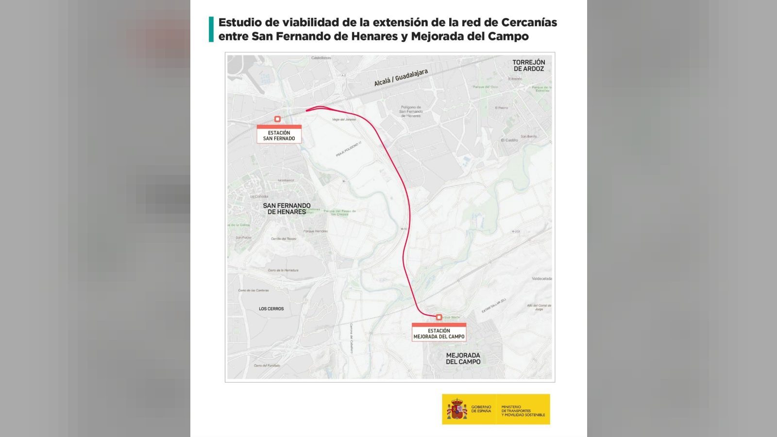 El Ministerio saca a licitación el estudio para llevar Cercanías a Mejorada del Campo El Ministerio saca a licitación el estudio para llevar Cercanías a Mejorada del Campo