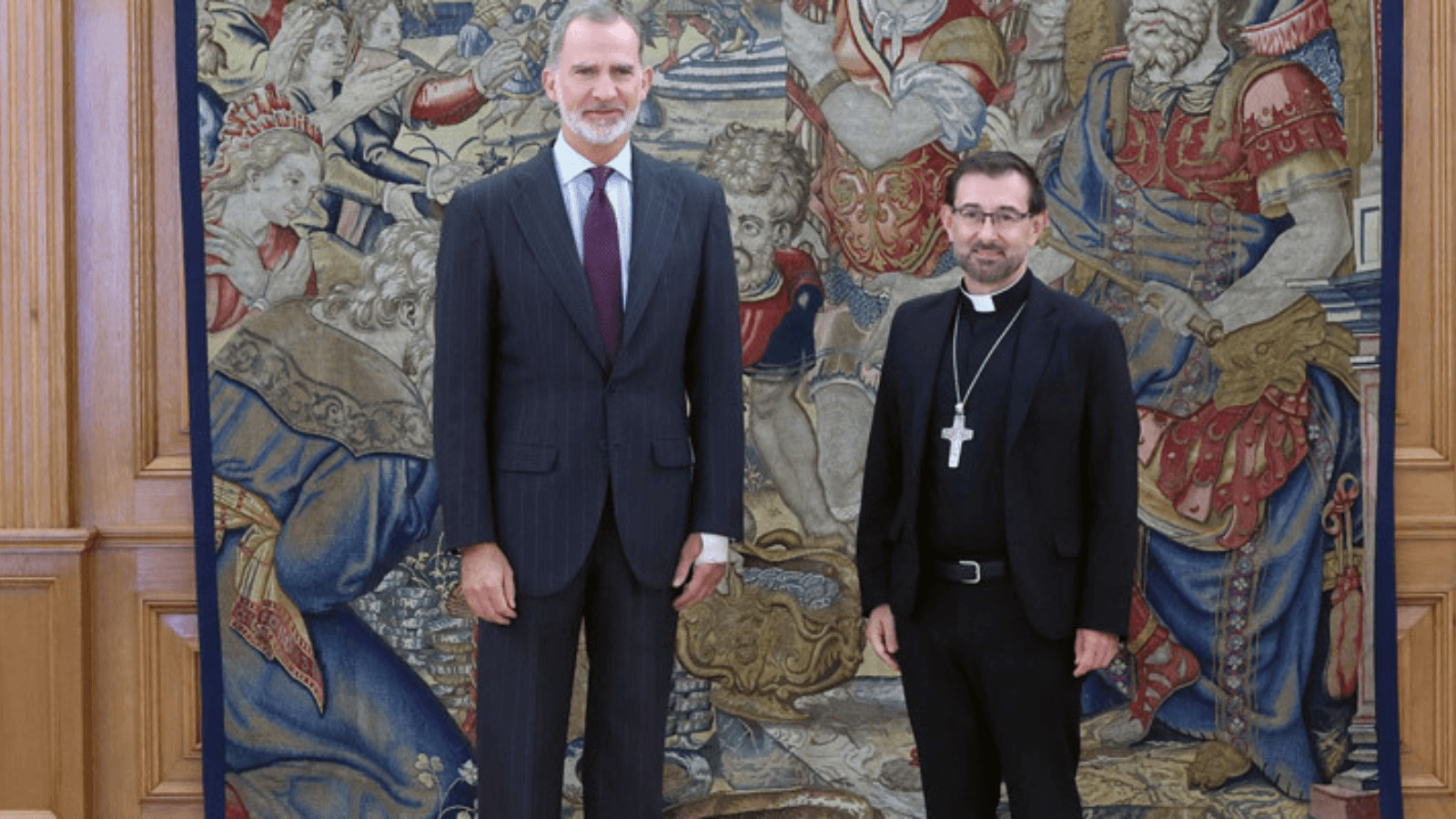 El rey Felipe VI recibe a José Cobo, cardenal arzobispo de Madrid