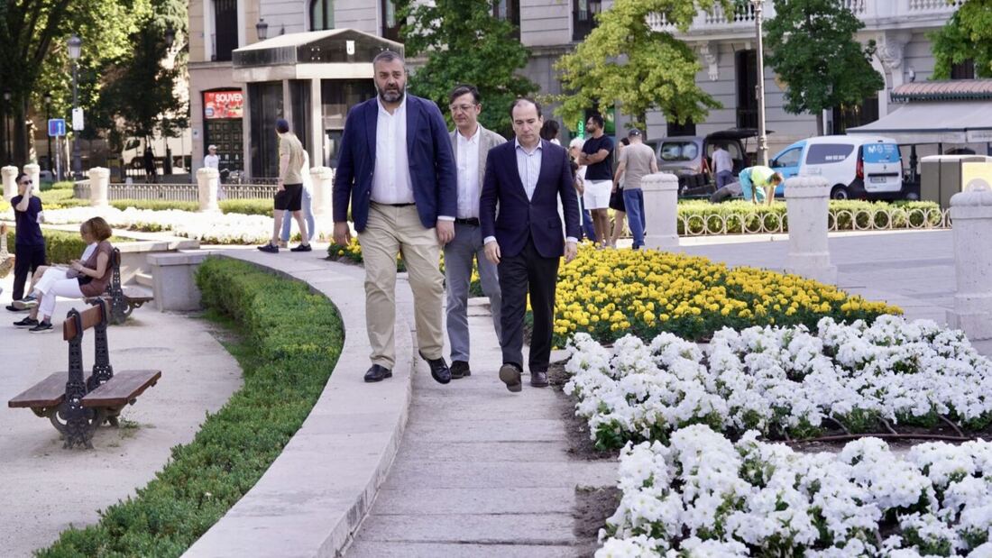 Madrid se engalana con casi 100.000 flores blancas y amarillas para recibir al Papa