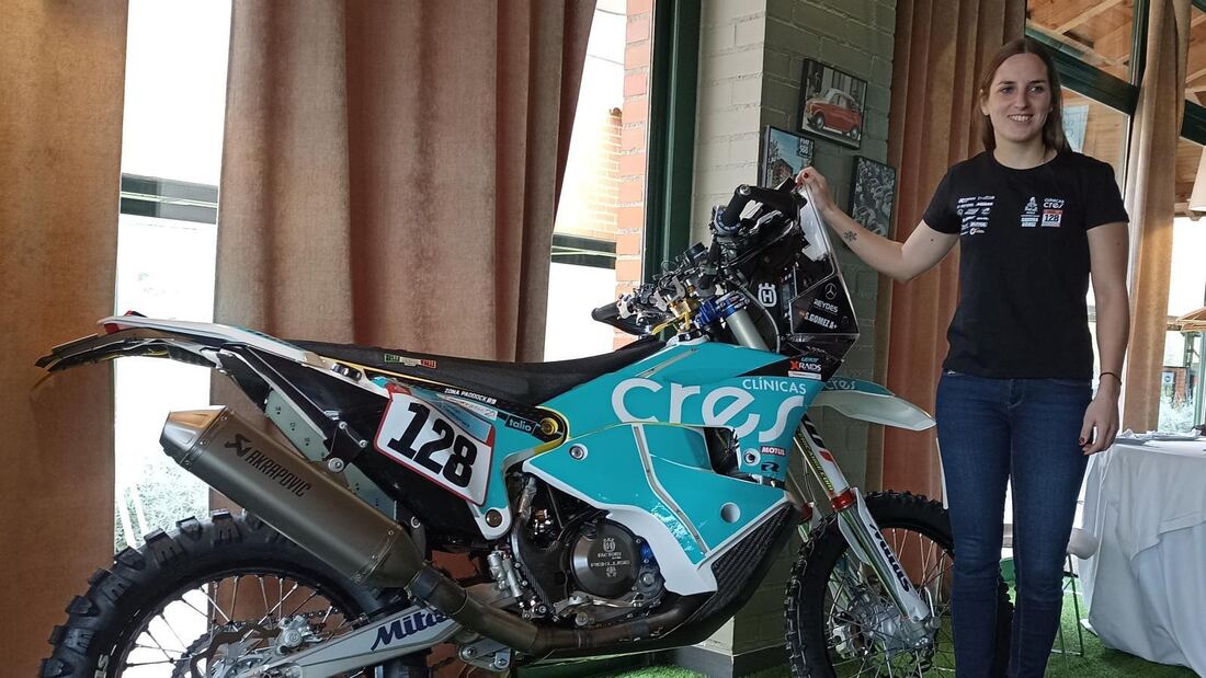 Sandra Gómez Cantero, vecina de Cercedilla, debutará en el Dakar con una Husqvarna de 450 cc