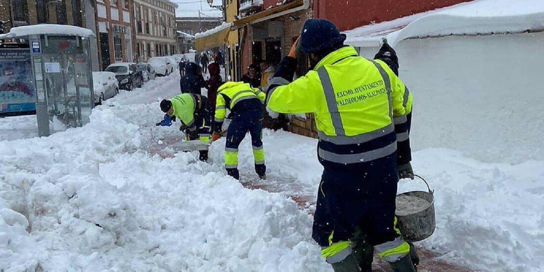 El Ayuntamiento de Valdeolmos pide paciencia ante la "complicada situación" que deja 'Filomena' y la Covid