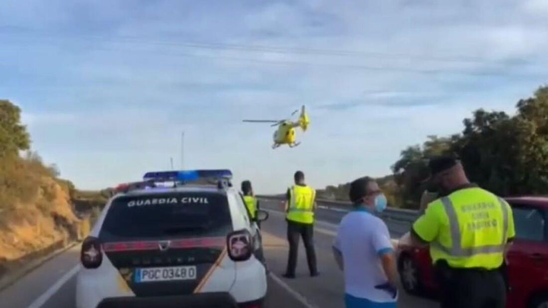 Grave una mujer de 33 años tras sufrir un accidente de tráfico en Villa del Prado