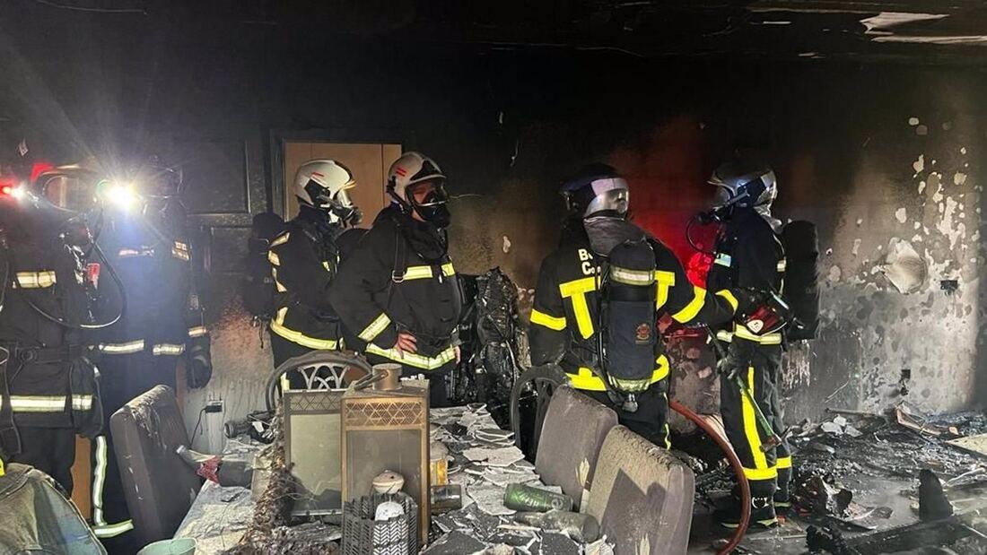 Un herido grave y cuatro leves en el incendio de un chalé en Cubas de la Sagra