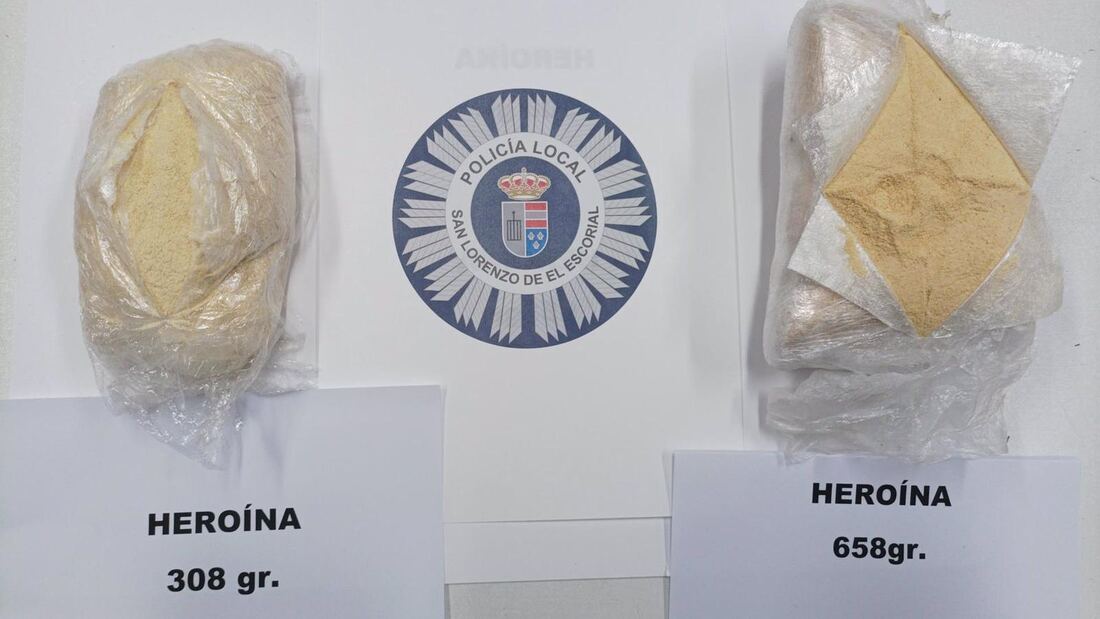  Incautan un kilo de cocaína en una operación policial en San Lorenzo de El Escorial