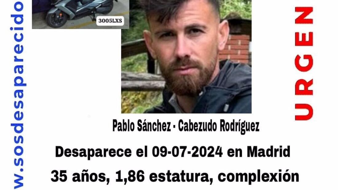 Continúa la búsqueda del hombre de 35 años desaparecido con su motoc en Humanes