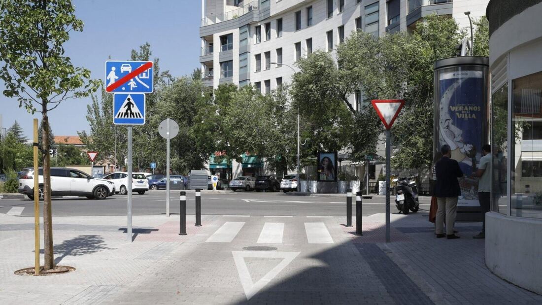 Chamartín estrena aceras en la calle Jiloca con una inversión de 686.000 euros