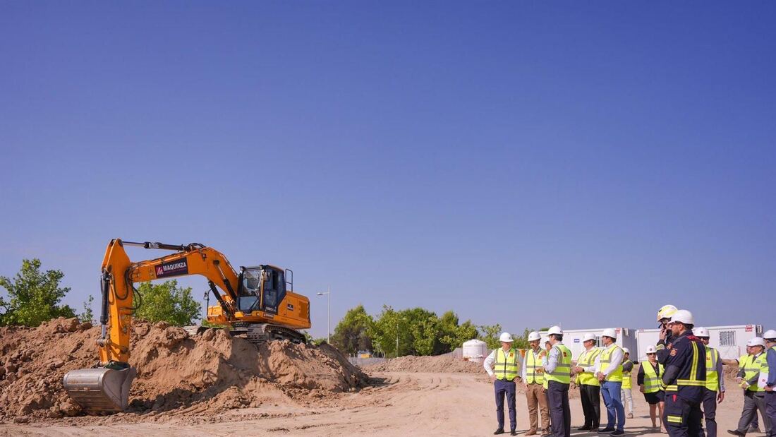 Avanza la construcción del Parque de Bomberos de Villanueva de la Cañada