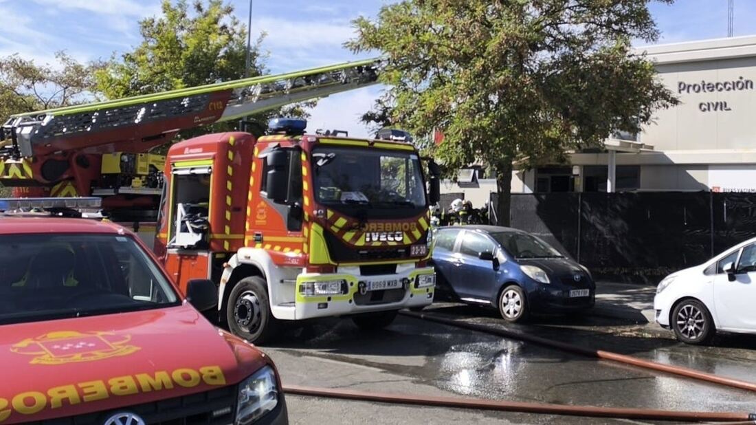 Detienen al sospechoso del incendio del edificio de Protección Civil de Rivas