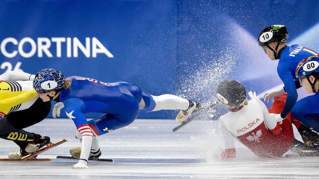 La patinadora polaca Kamila Sellier, operada tras un corte en la cara por la cuchilla de una rival 