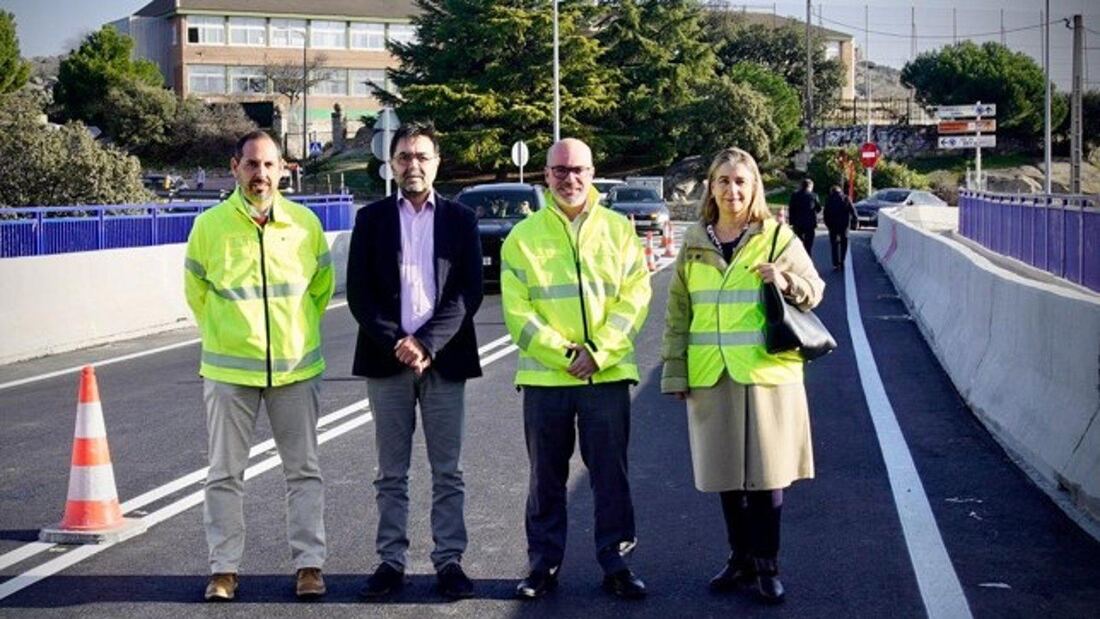 La renovación del enlace sobre la A-6 en Torrelodones afronta su recta final