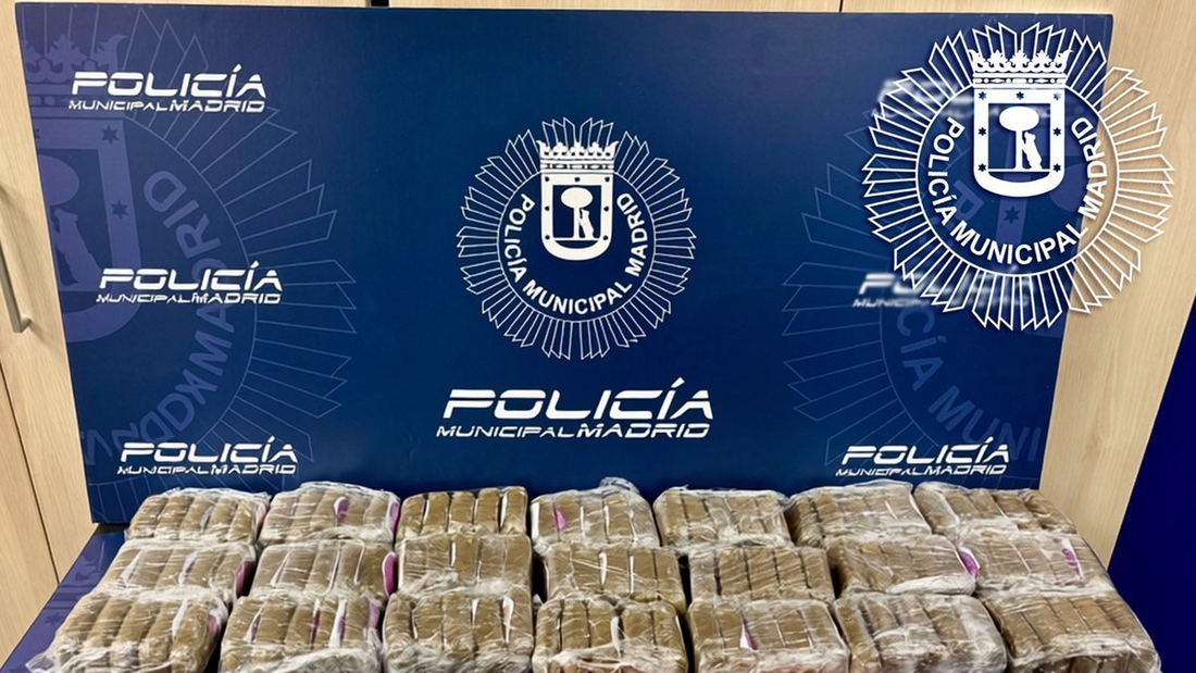 Detenido en Fuencarral-El Pardo un conductor de VTC tras hallar 8,8 kilos de hachís