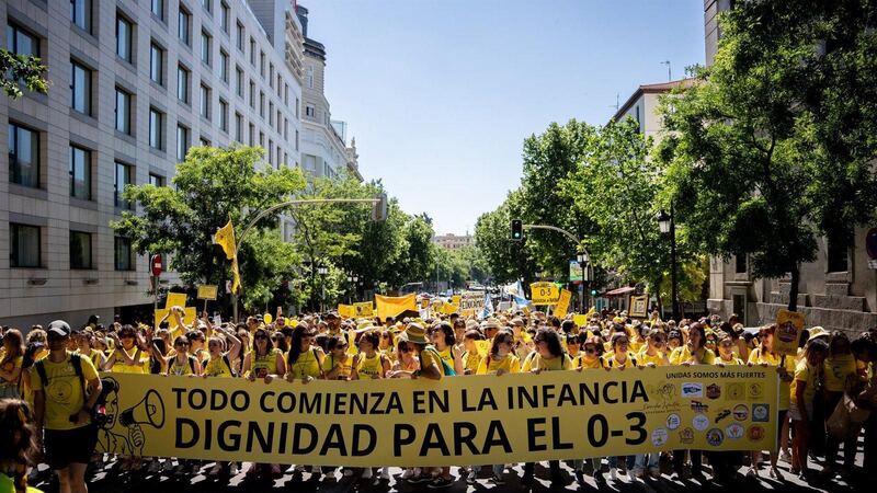 Educadores de 0 a 3 años piden en Madrid menos ratio y mejores salarios