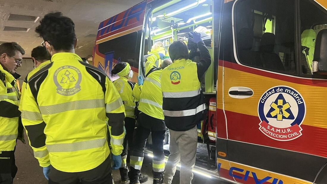 Siete heridos en un choque entre dos turismos y un VTC en Humanes