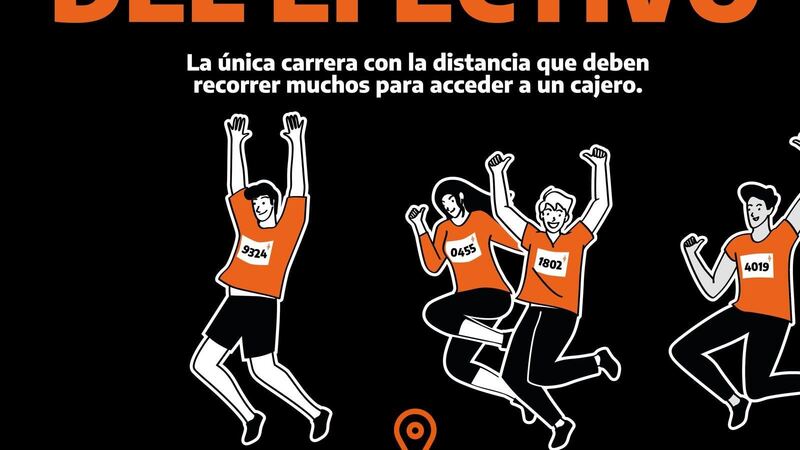 Navalafuente acoge una carrera para denunciar la falta de cajeros