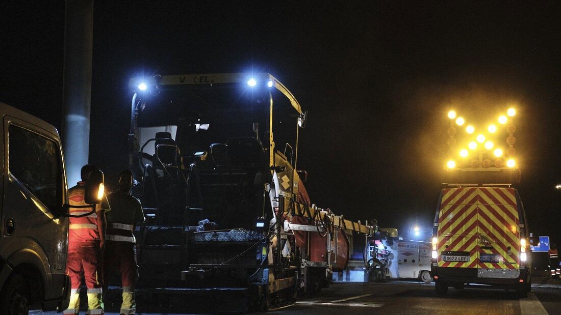 La ciudad de Madrid comienza la campaña nocturna de asfaltado en la M-30 y accesos
