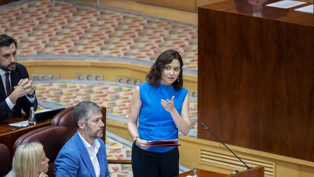 Ayuso acusa a Vox de mentir con los datos del gasto regional