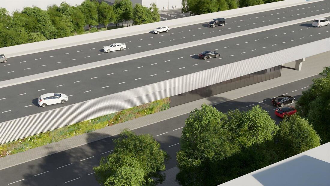 La M-30 pierde un carril por sentido por las obras del Puente de Vallecas
