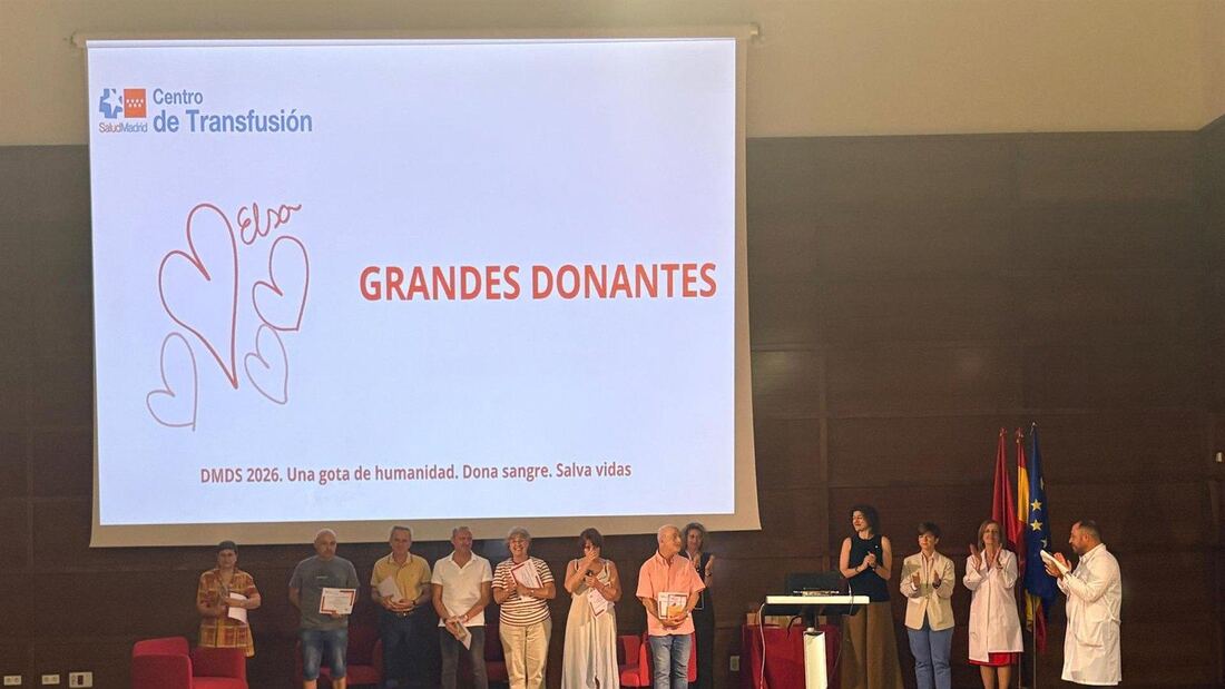 Madrid homenajea a los donantes de sangre y pide 900 entregas diarias