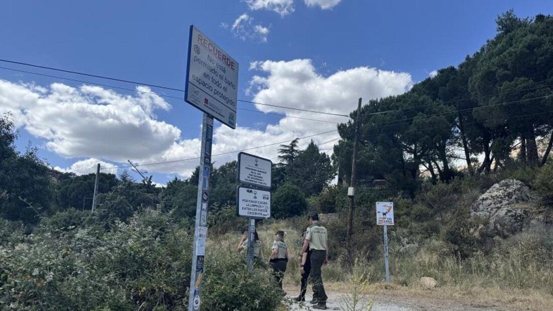 La Comunidad refuerza la vigilancia para impedir el baño en zonas protegidas de Guadarrama