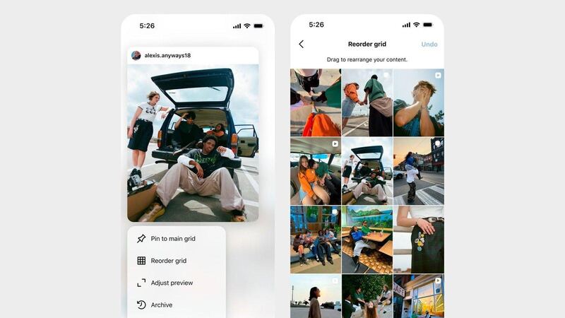 Instagram activa la opción para reordenar el 'feed'
