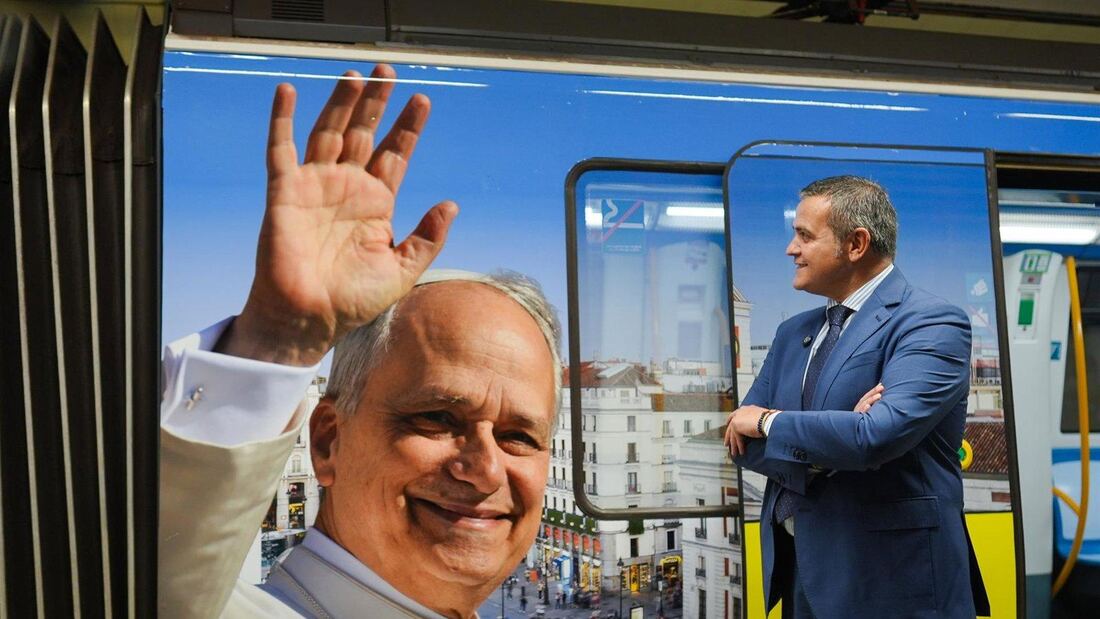 Jorge Rodrigo subraya la capacidad del transporte madrileño durante la visita de León XIV