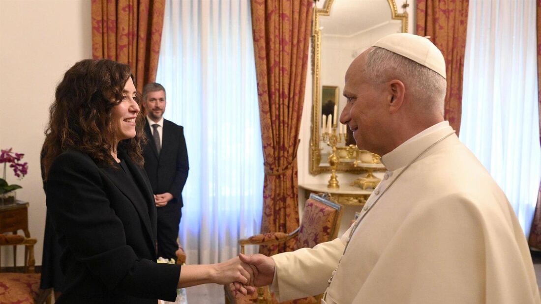 Ayuso se reúne con el Papa León XIV en la Nunciatura Apostólica