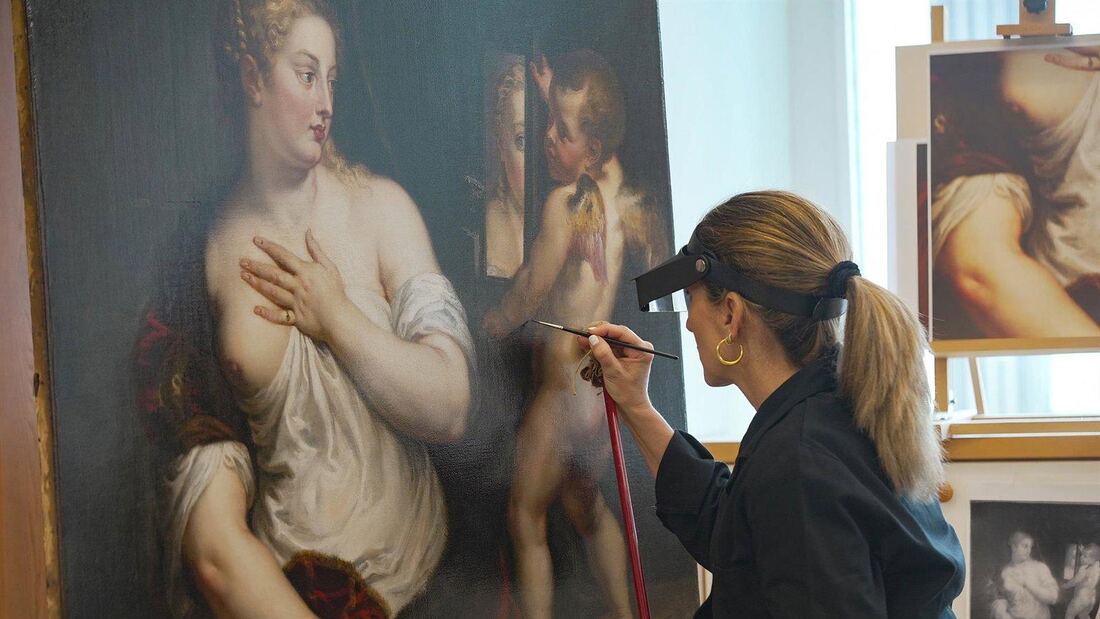 El Thyssen culmina la restauración de la 'Venus y Cupido' de Rubens