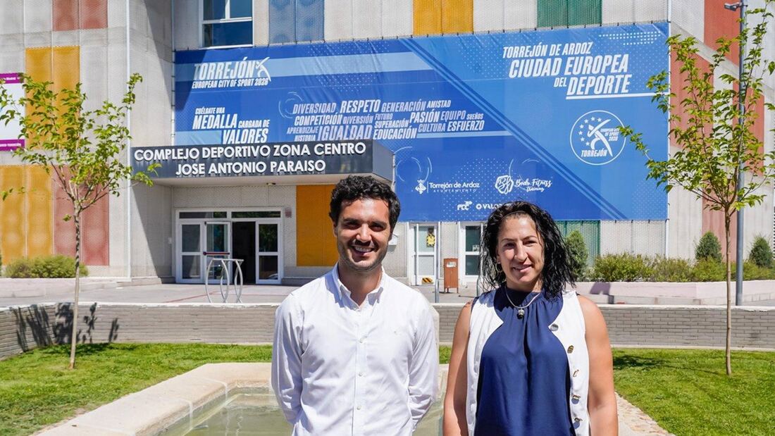 Torrejón promociona la Ciudad Europea del Deporte 2026 con lonas en sus instalaciones