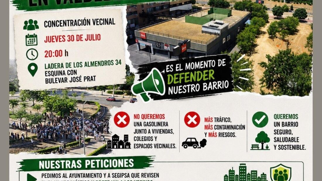 Vecinos de Valdebernardo se oponen a la gasolinera junto a viviendas y colegios