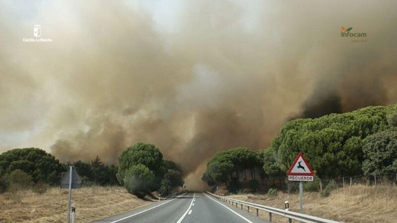 Aldea del Fresno inicia realojo por incendio de alto riesgo