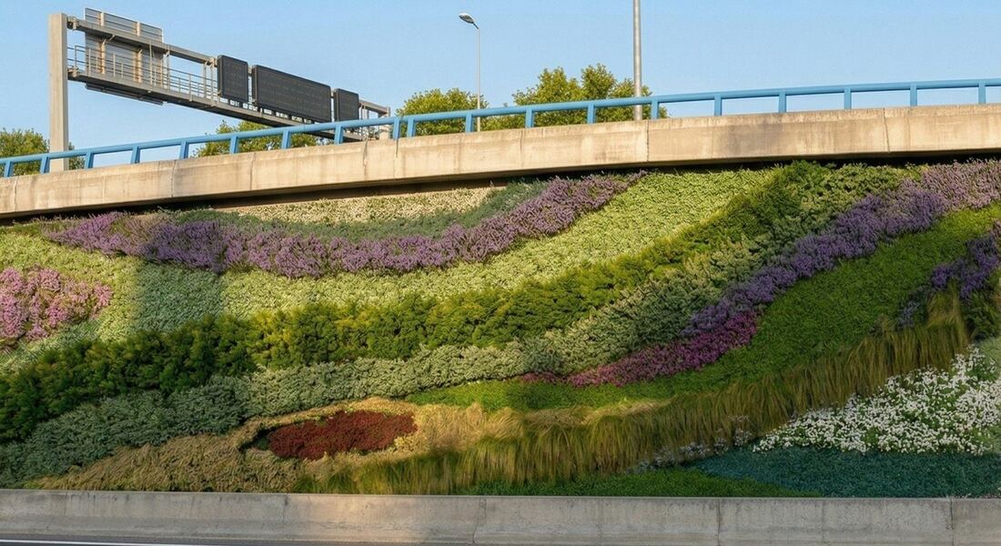 Madrid instala jardines verticales de 400 metros en la M-30