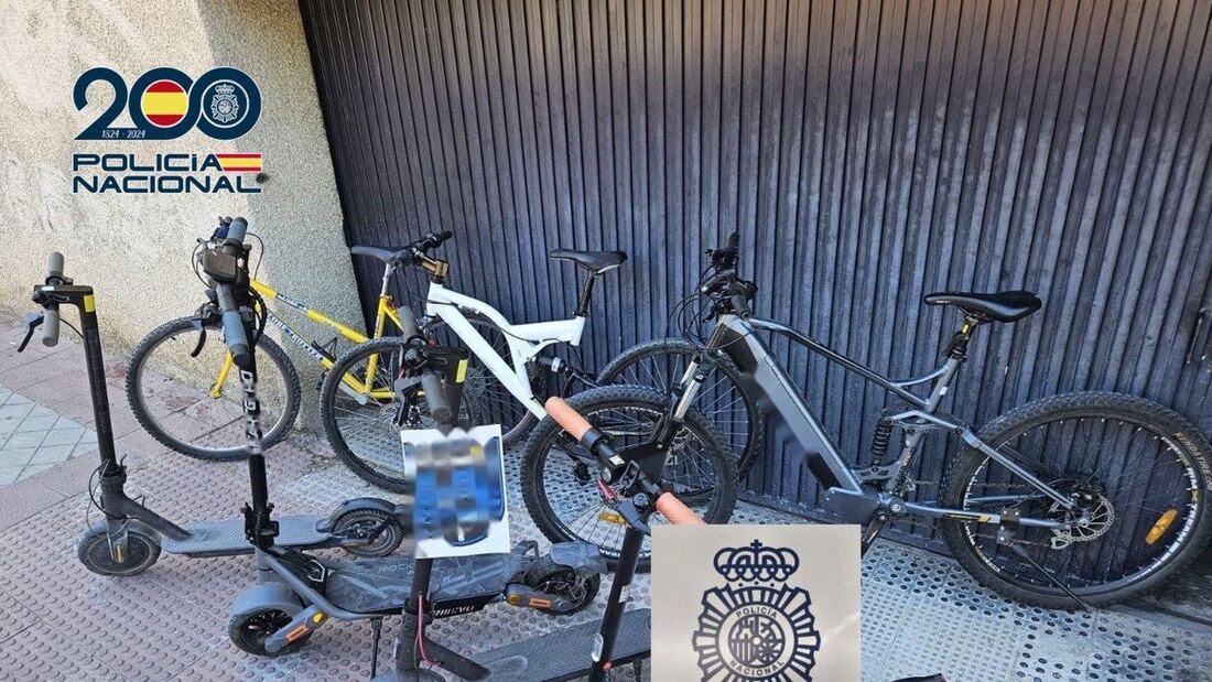 Cuatro detenidos por robar patinetes y bicicletas en Fuenlabrada