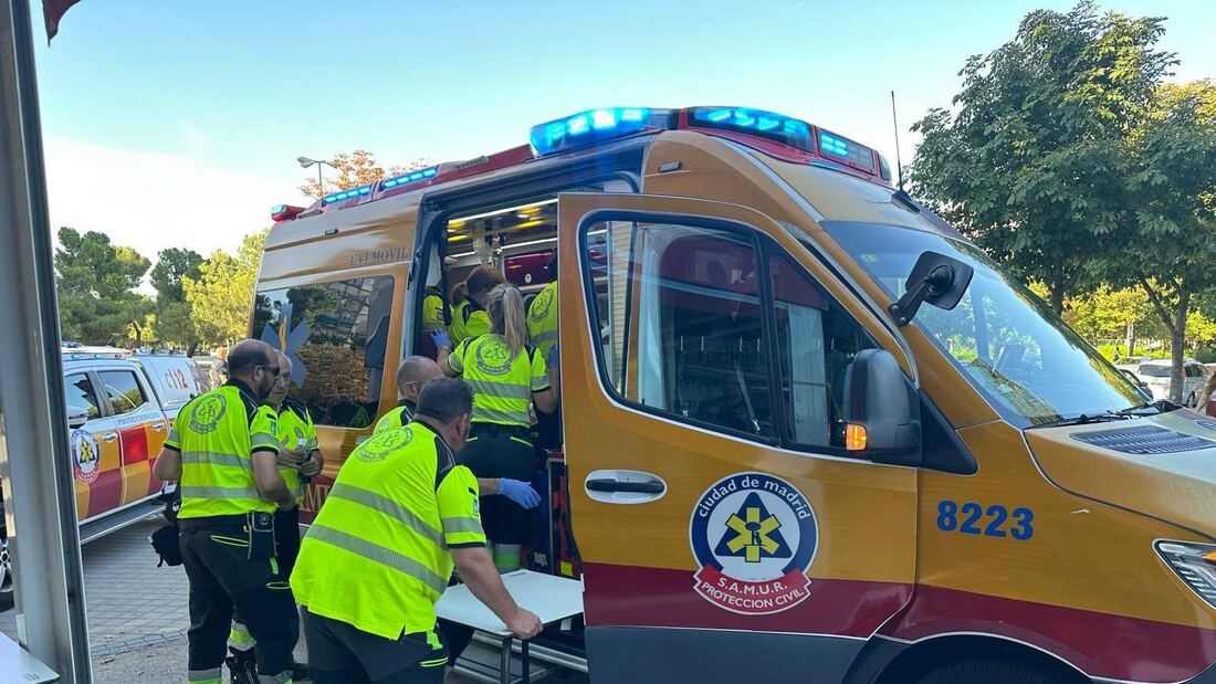 Un hombre ingresa grave por un golpe de calor en Madrid