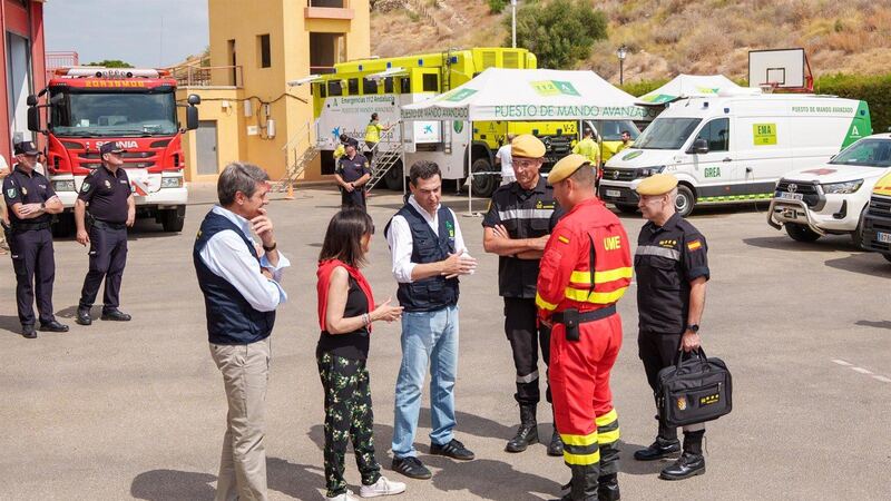 El incendio estabilizado en Almería tras la coordinación institucional