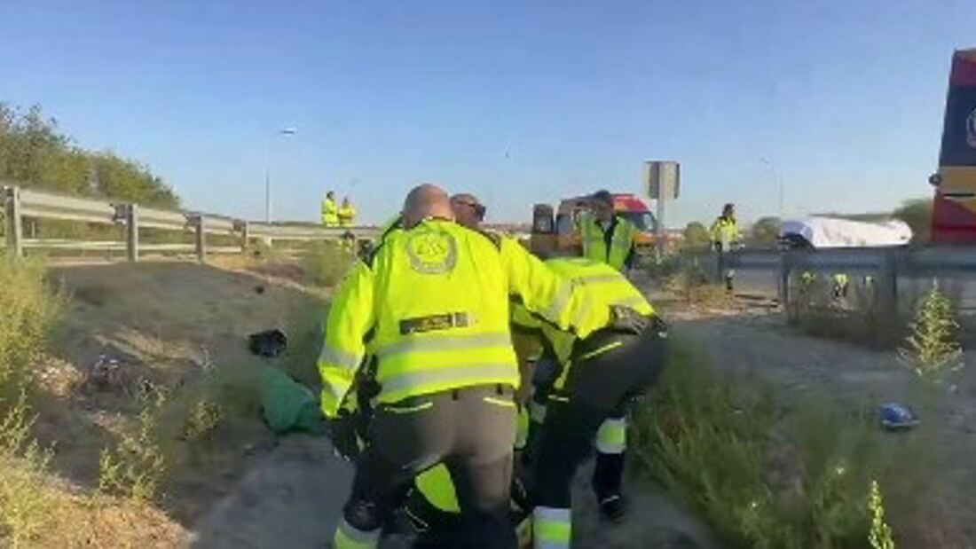 El motorista hallado ocho horas después, grave tras un accidente en la M-31