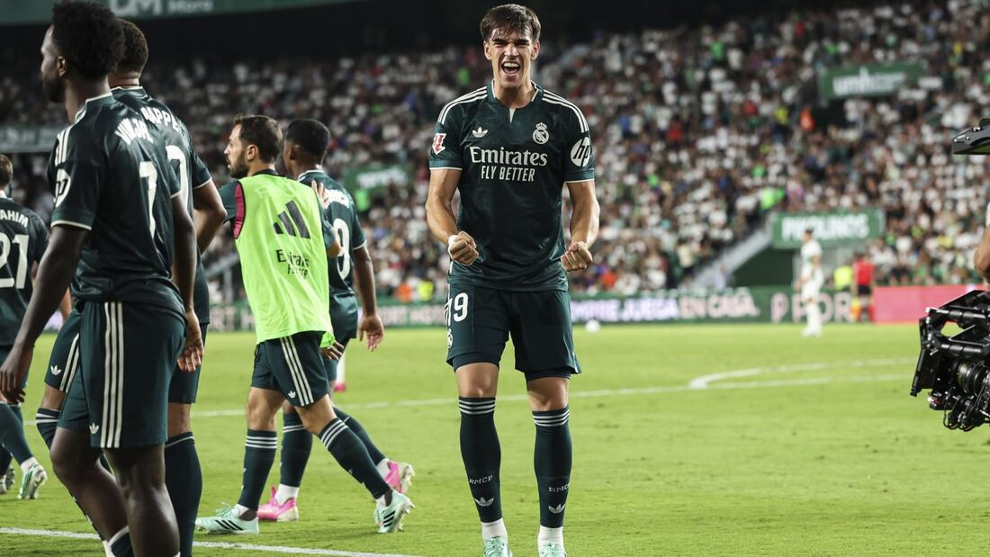 Real Madrid vence al Elche en el añadido