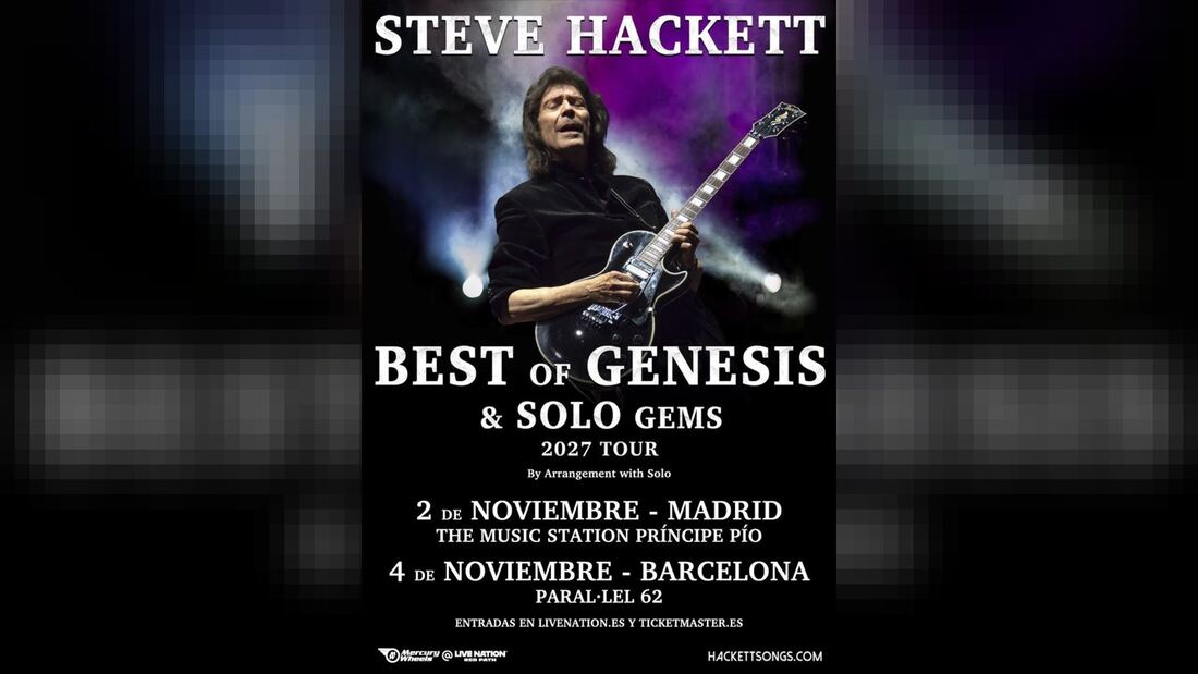 Steve Hackett actúa en Madrid el 2 de noviembre de 2027