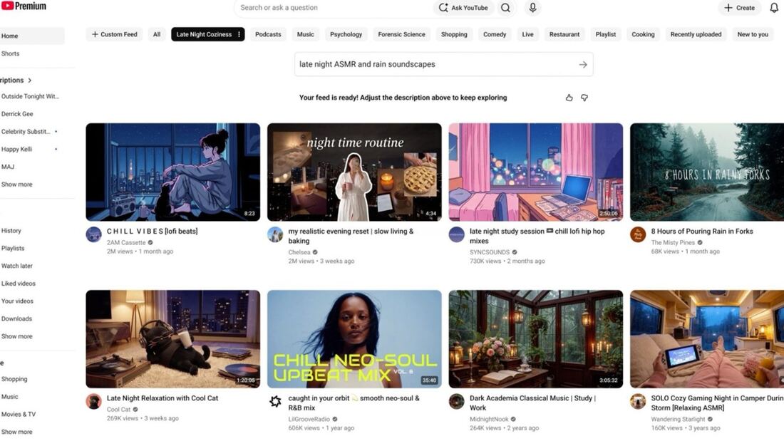 YouTube lanza feeds personalizados y herramientas con IA
