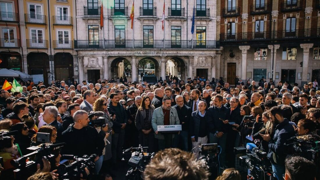Abascal culpa al Gobierno de las protestas contra Vox